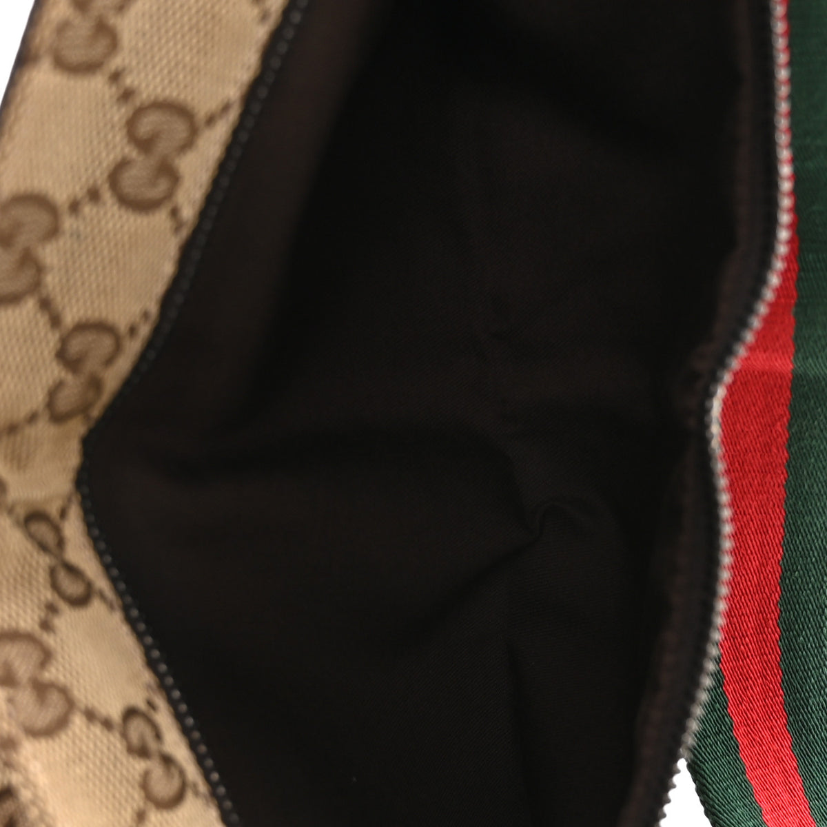 Monogram Web Belt Bag Dark Brown