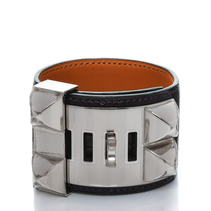 Hermes Matte Alligator Collier de Chien CDC Bracelet S Amethyst 2 of 7