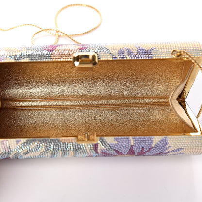 Judith Leiber Swarovski Crystal Floral Minaudiere Clutch Multicolor 6 of 10