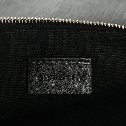 Givenchy Textured Coated Canvas Rottweiler Print Large Cosmetic Pouch Black 6 of 7