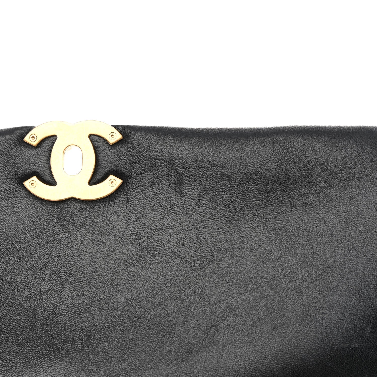 Chanel Lambskin Quilted Maxi Chanel 19 Flap Black 13 of 16