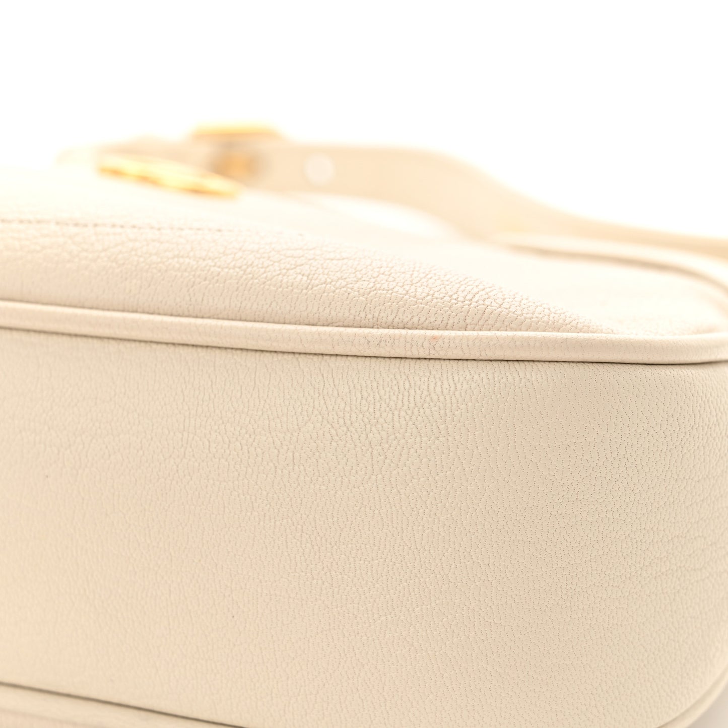 Goatskin Small Aphrodite Shoulder Bag Mystic White