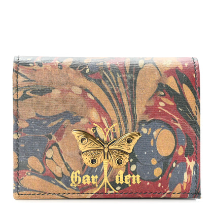 Gucci Shangai Calfskin Butterfly Garden Card Case Multicolor 1 of 12