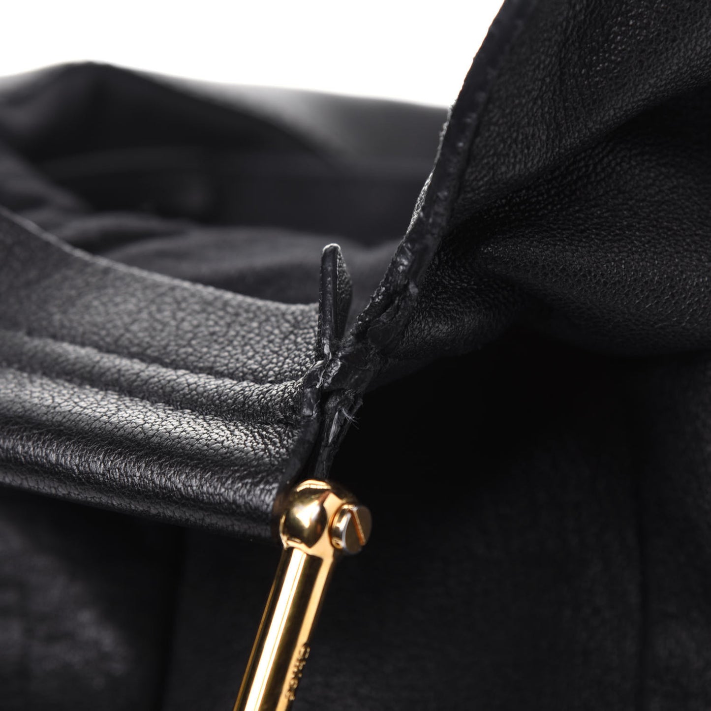 Sheepskin Vanessa Chain Shoulder Bag Black