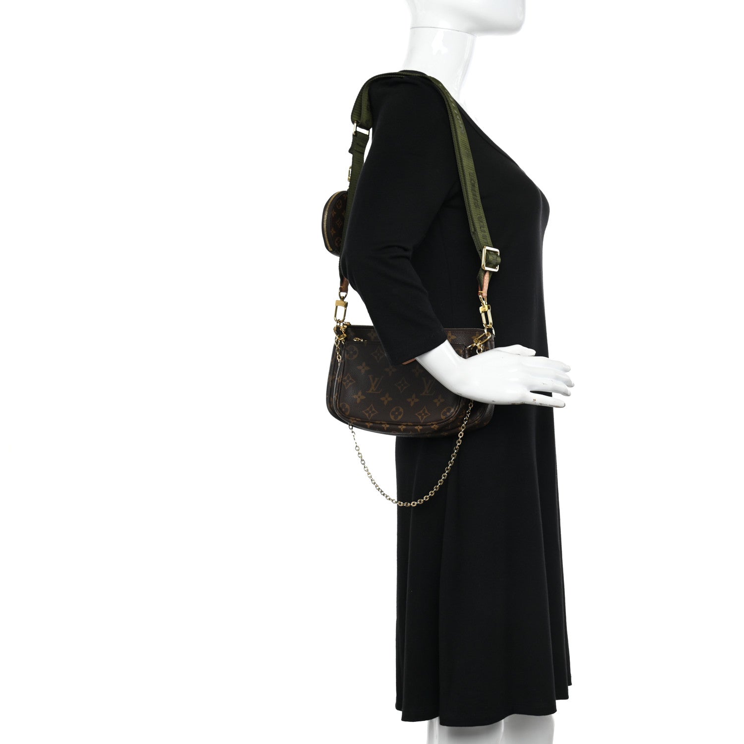 Louis Vuitton Monogram Multi Pochette Accessories Kaki 2 of 14