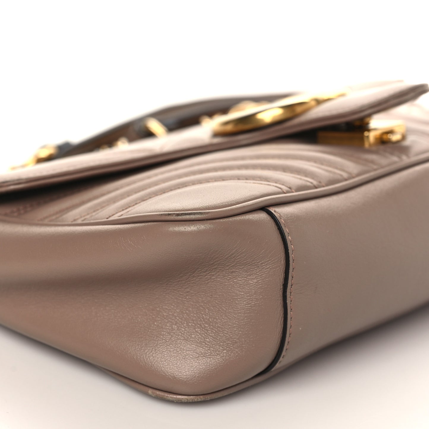 Calfskin Matelasse Small GG Marmont Shoulder Bag Porcelain Rose