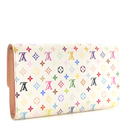 Louis Vuitton Monogram Multicolor Sarah Wallet White 3 of 11