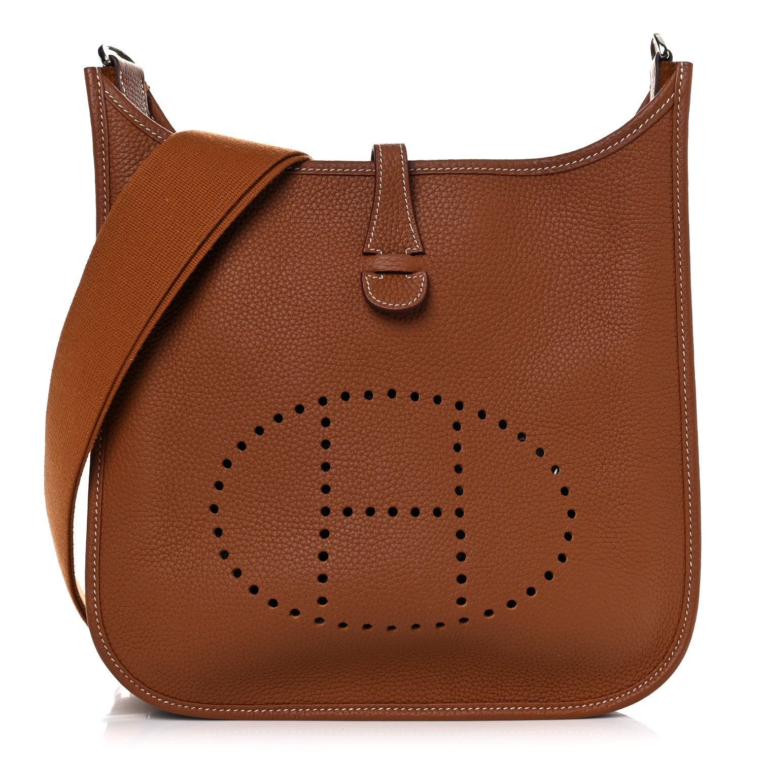 Hermes Taurillon Clemence Evelyne III PM Gold 1 of 11