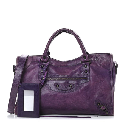 Balenciaga Agneau Classic Hardware City Sapphire 1 of 16