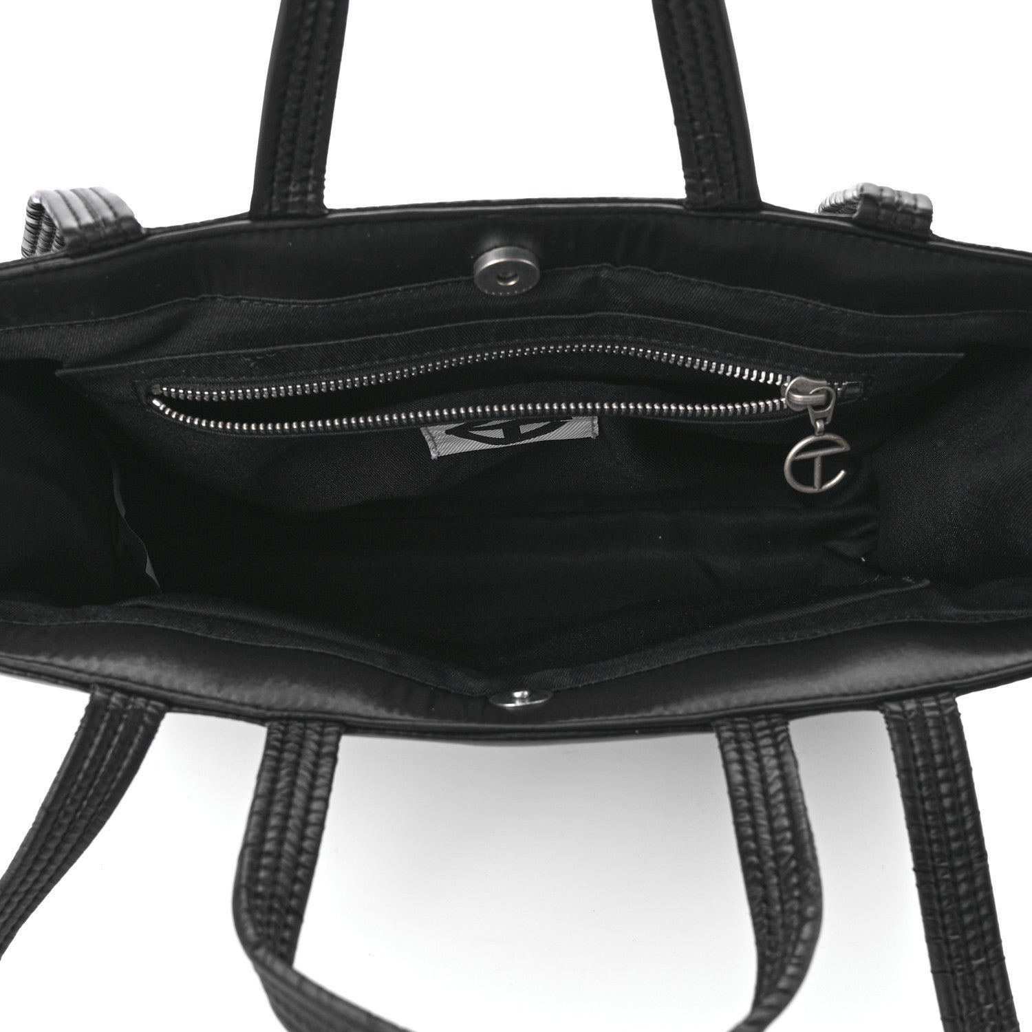 Telfar Nylon Medium Puff Shopping Bag Black 5 of 10
