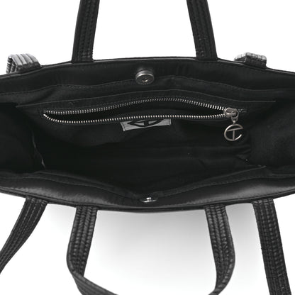 Telfar Nylon Medium Puff Shopping Bag Black 5 of 10