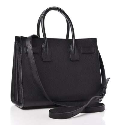Saint Laurent Grained Calfskin Baby Sac De Jour Black 3 of 8