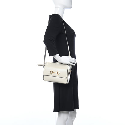Gucci Azalea Calfskin Small Horsebit 1955 Shoulder Bag Mystic White 3 of 13