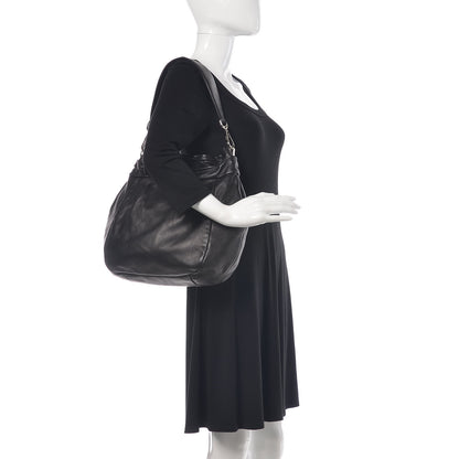 Prada Nappa Frills Shoulder Bag Black 2 of 16