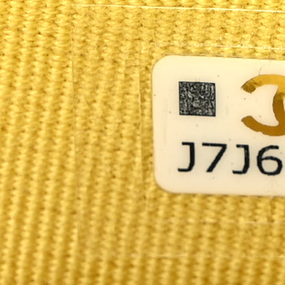 Chanel Caviar Quilted Mini Chain Belt Bag Yellow 7 of 10