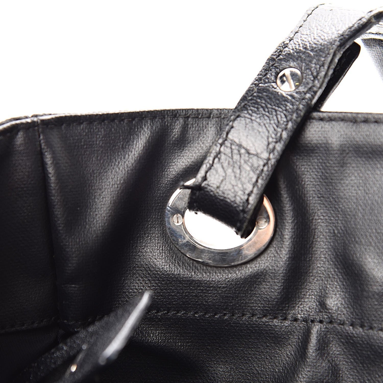 Chanel Coated Canvas Quilted Small Paris Biarritz Tote Black 15 of 22