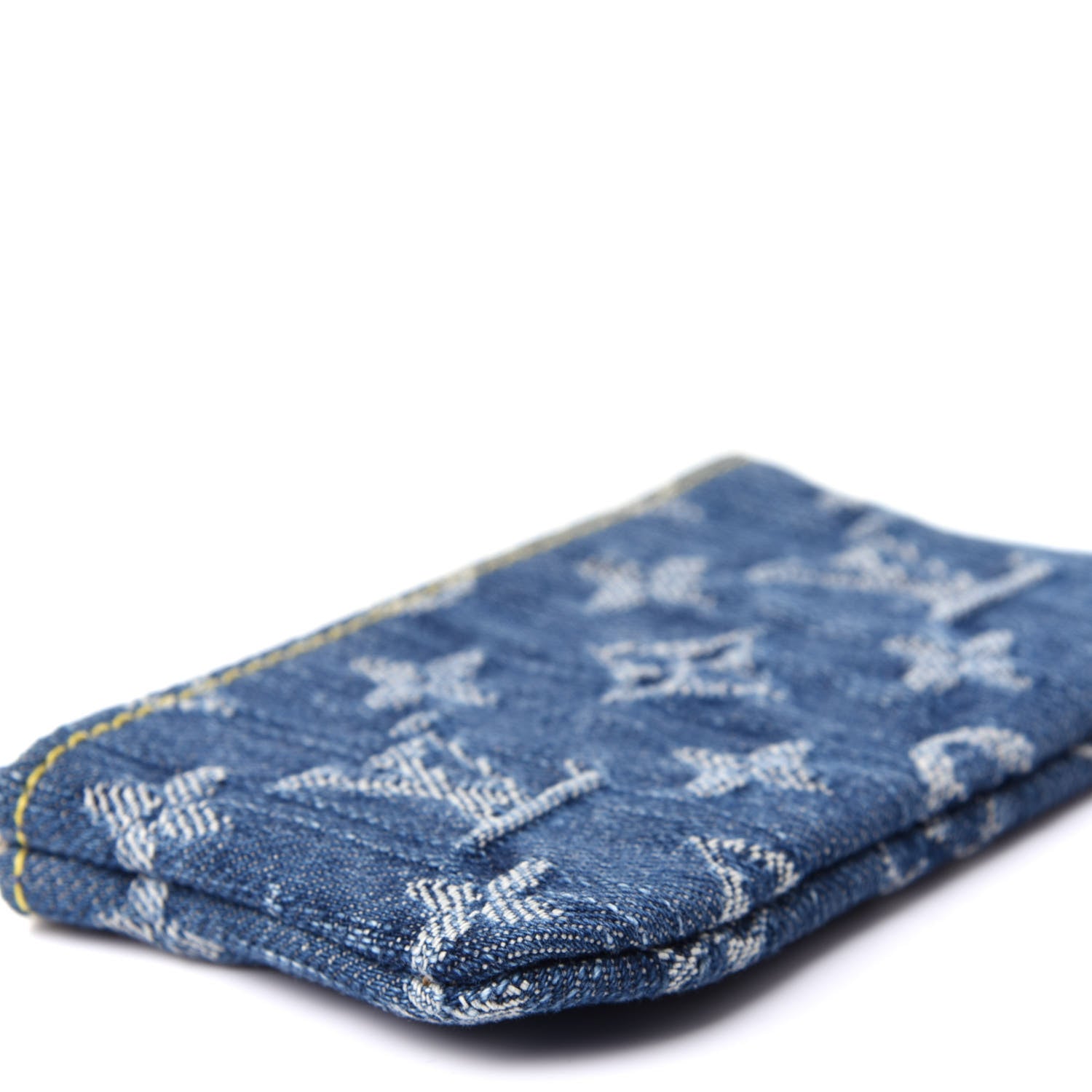 Louis Vuitton Monogram Denim Key Pouch Blue 7 of 9