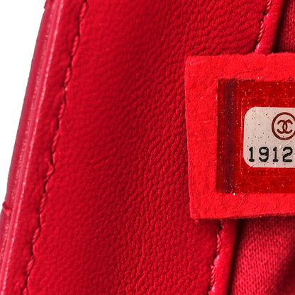Chanel Lambskin Quilted Jumbo Chanel 3 Flap Dark Pink 6 of 9