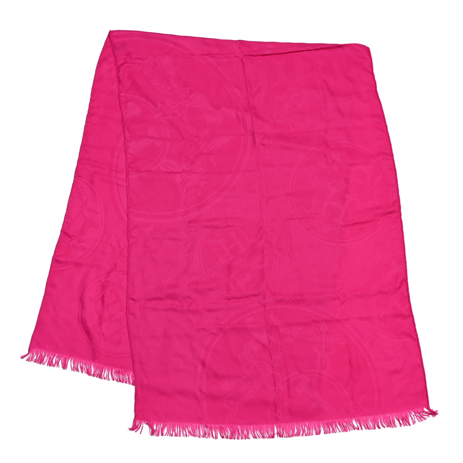 Hermes Cashmere Silk New Libris Stole Rose Indien 2 of 4