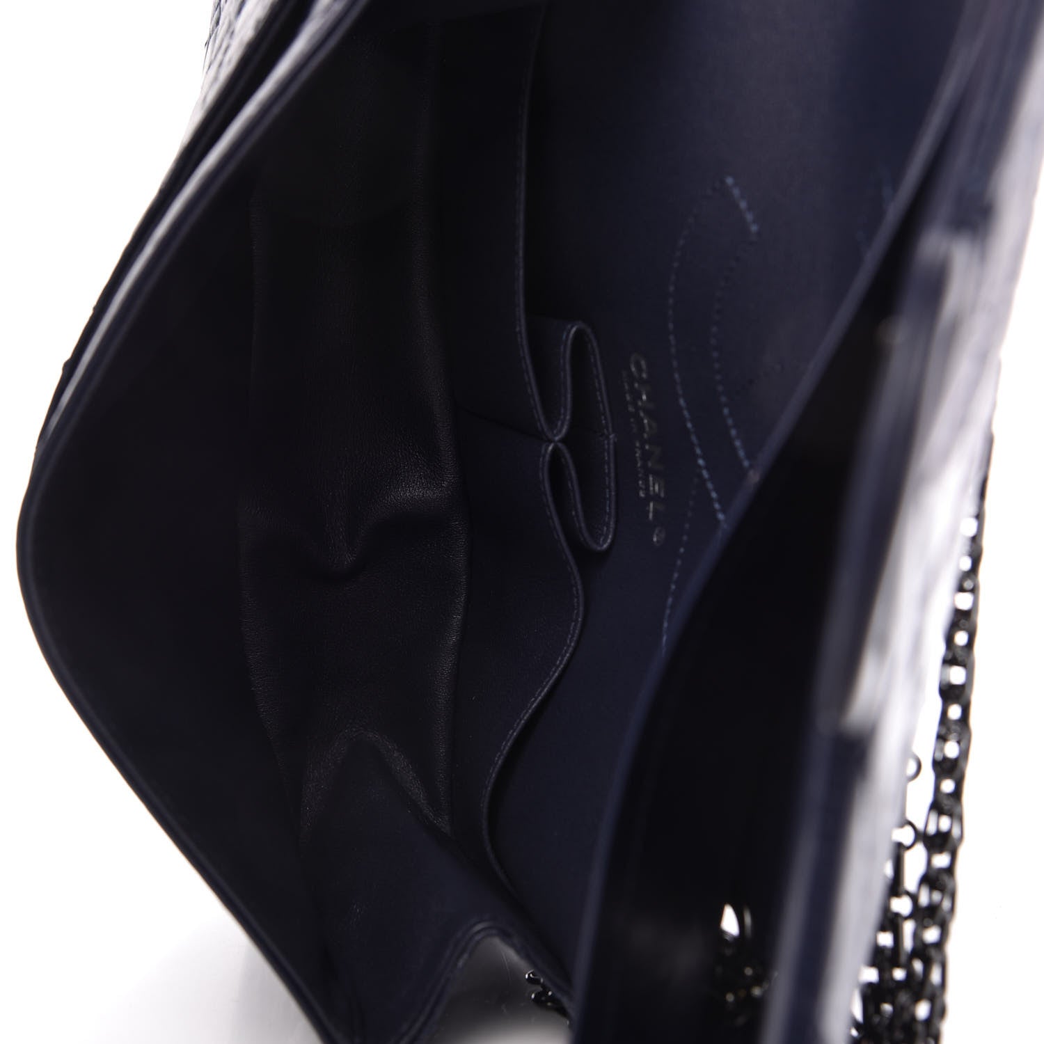 Chanel Aged Calfskin Quilted 2.55 Reissue 225 Flap Navy 5 of 11