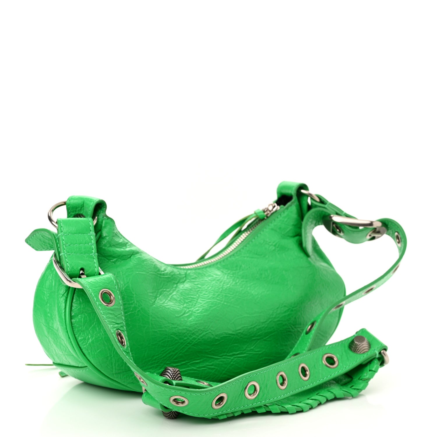 Balenciaga Agneau Arena Le Cagole Shoulder Bag XS Vivid Green 3 of 10