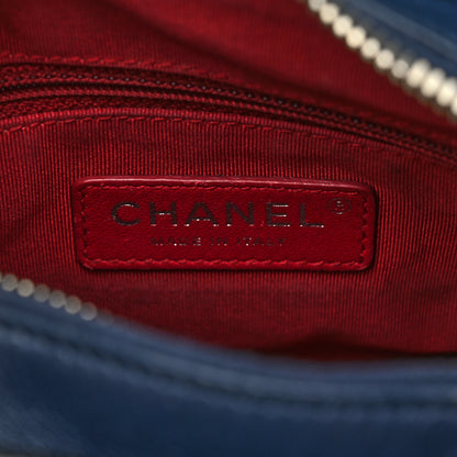 Chanel Aged Calfskin Quilted Small Gabrielle Hobo Navy Black 6 of 10