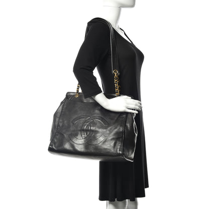 Chanel Lambskin CC Shoulder Bag Black 2 of 13