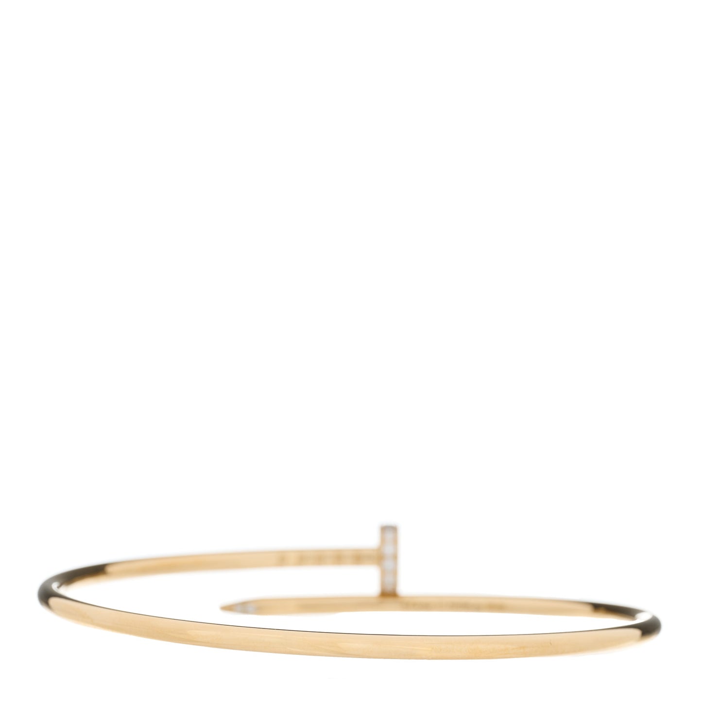 18K Yellow Gold Diamond Small Juste Un Clou Bracelet 17