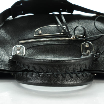 Balenciaga Chevre Silver Metallic Edge Hardware City Black 4 of 8