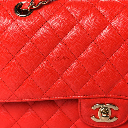 Chanel Caviar Quilted Medium Double Flap Red 11 of 12