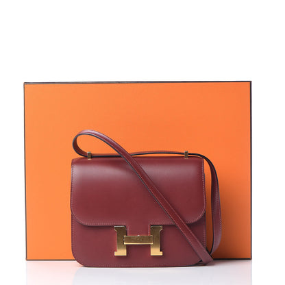 Hermes Veau Monsieur Constance 18 Rouge H 21 of 21