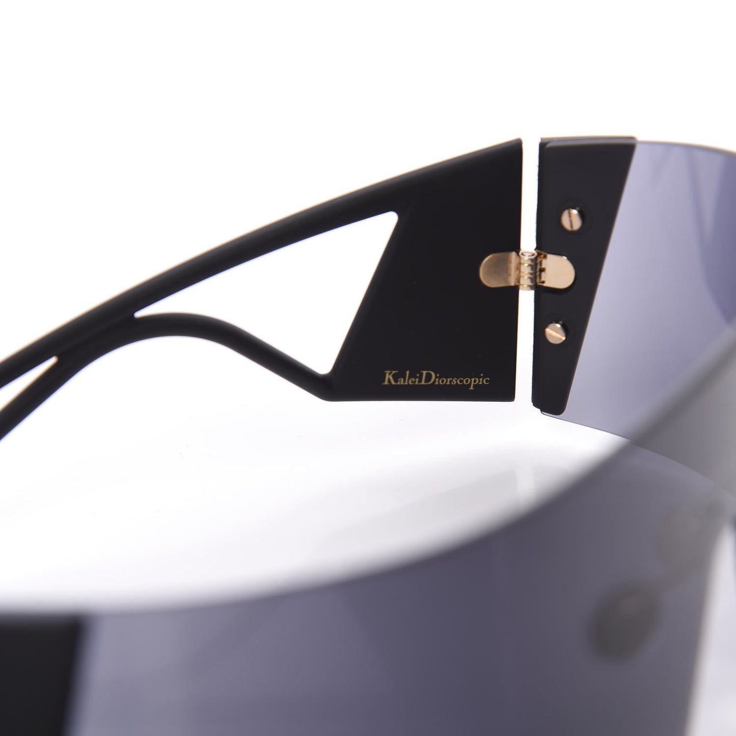 Acetate Mirrored KaleiDiorscopic Sunglasses Black