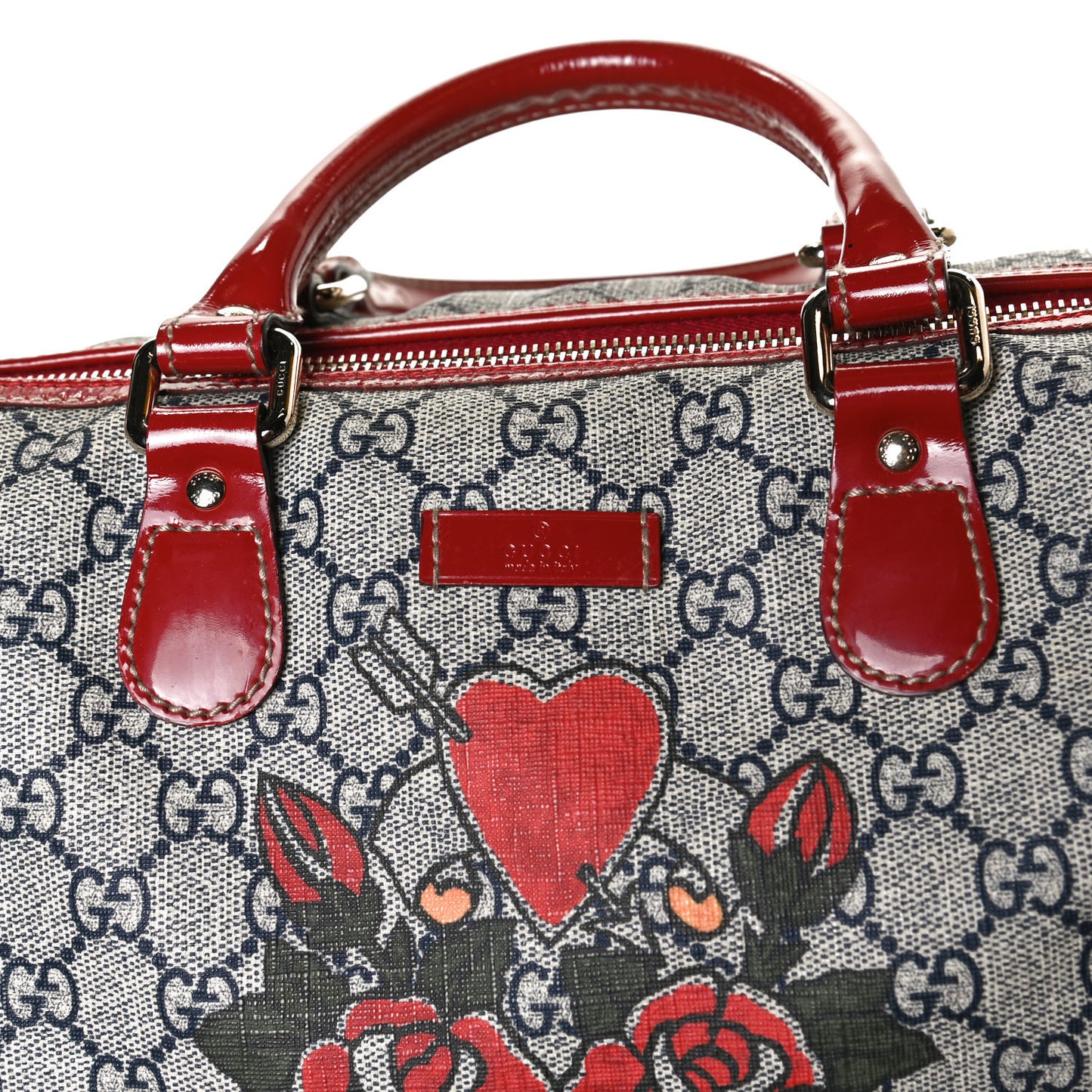GG Plus Monogram Tattoo Heart Medium Joy Boston Red