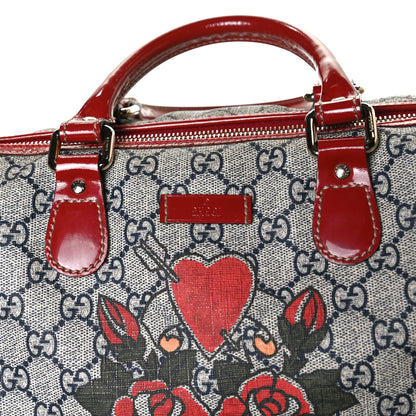 Gucci GG Plus Monogram Tattoo Heart Medium Joy Boston Red 12 of 16