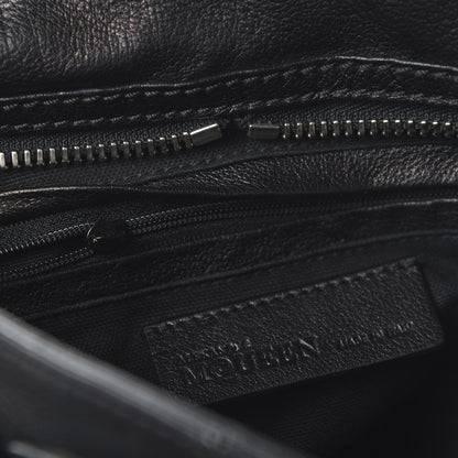 Alexander McQueen Calfskin Padlock Zip Around Biker Satchel Black 11 of 11