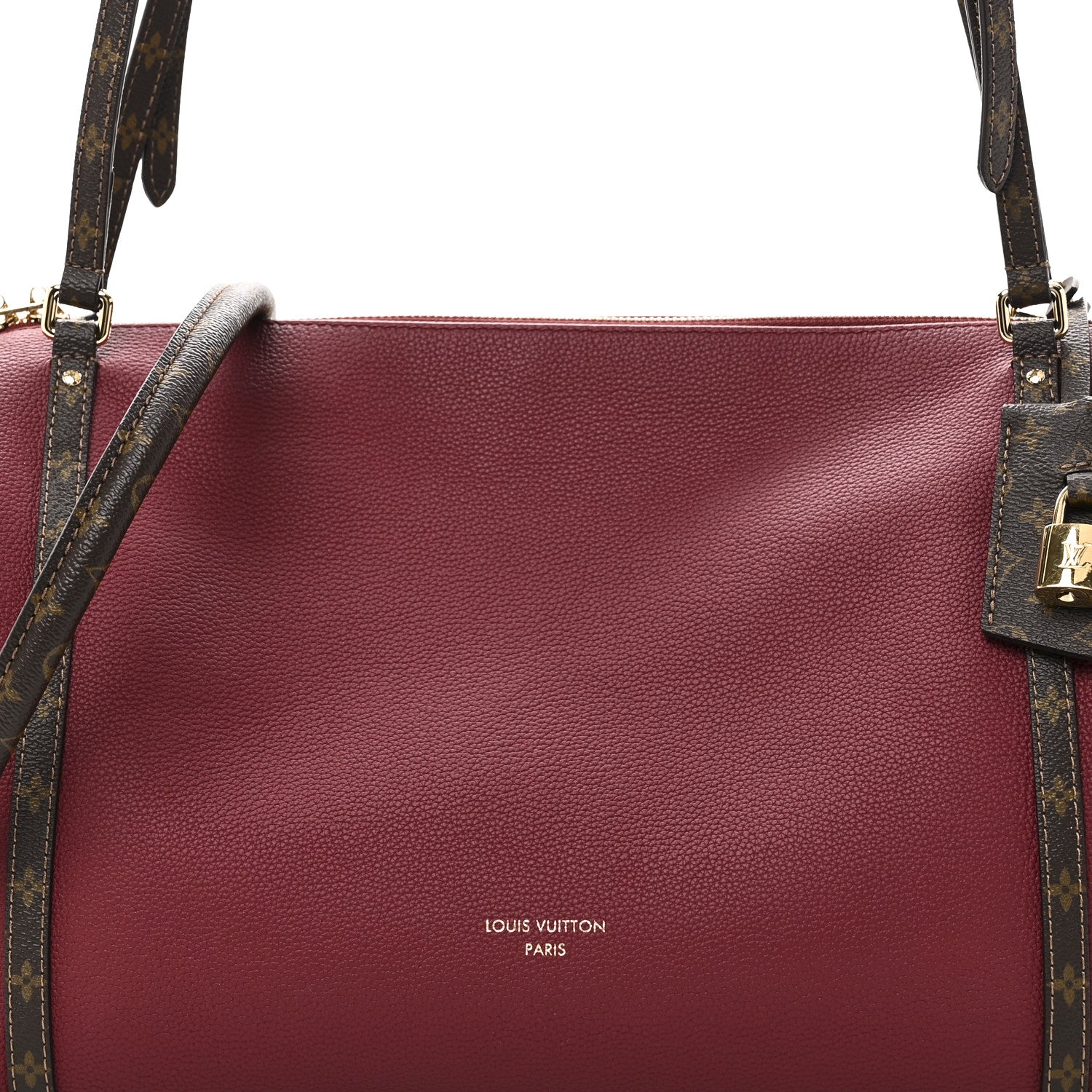 Louis Vuitton Calfskin Monogram Express MM Carmin Red 7 of 9