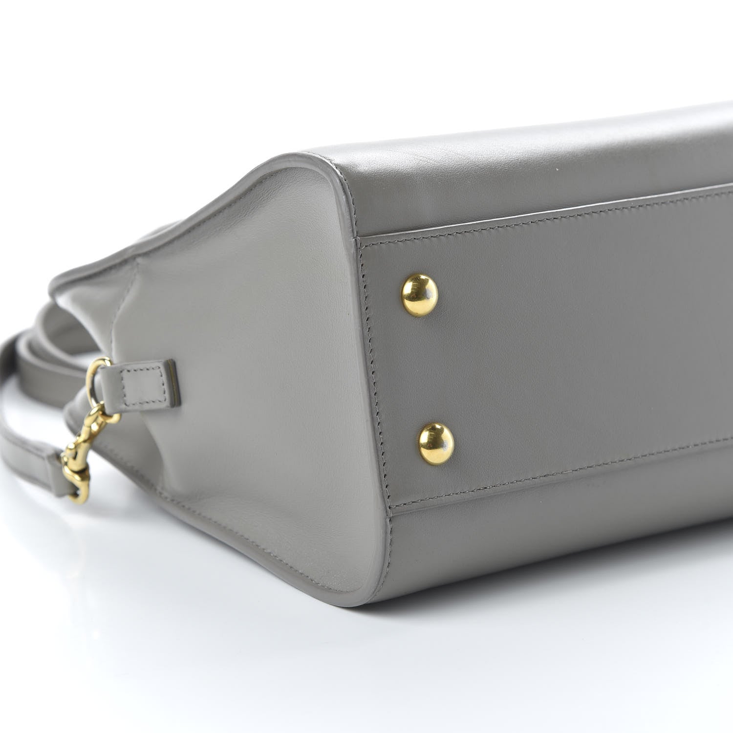 Saint Laurent Calfskin Monogram Baby Cabas Fog 6 of 10