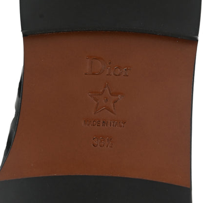 Christian Dior Matte Calfskin D-Trap Sandals 38.5 Black 8 of 8