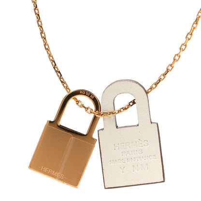 Hermes Swift Small O'Kelly Pendant Necklace White 4 of 4