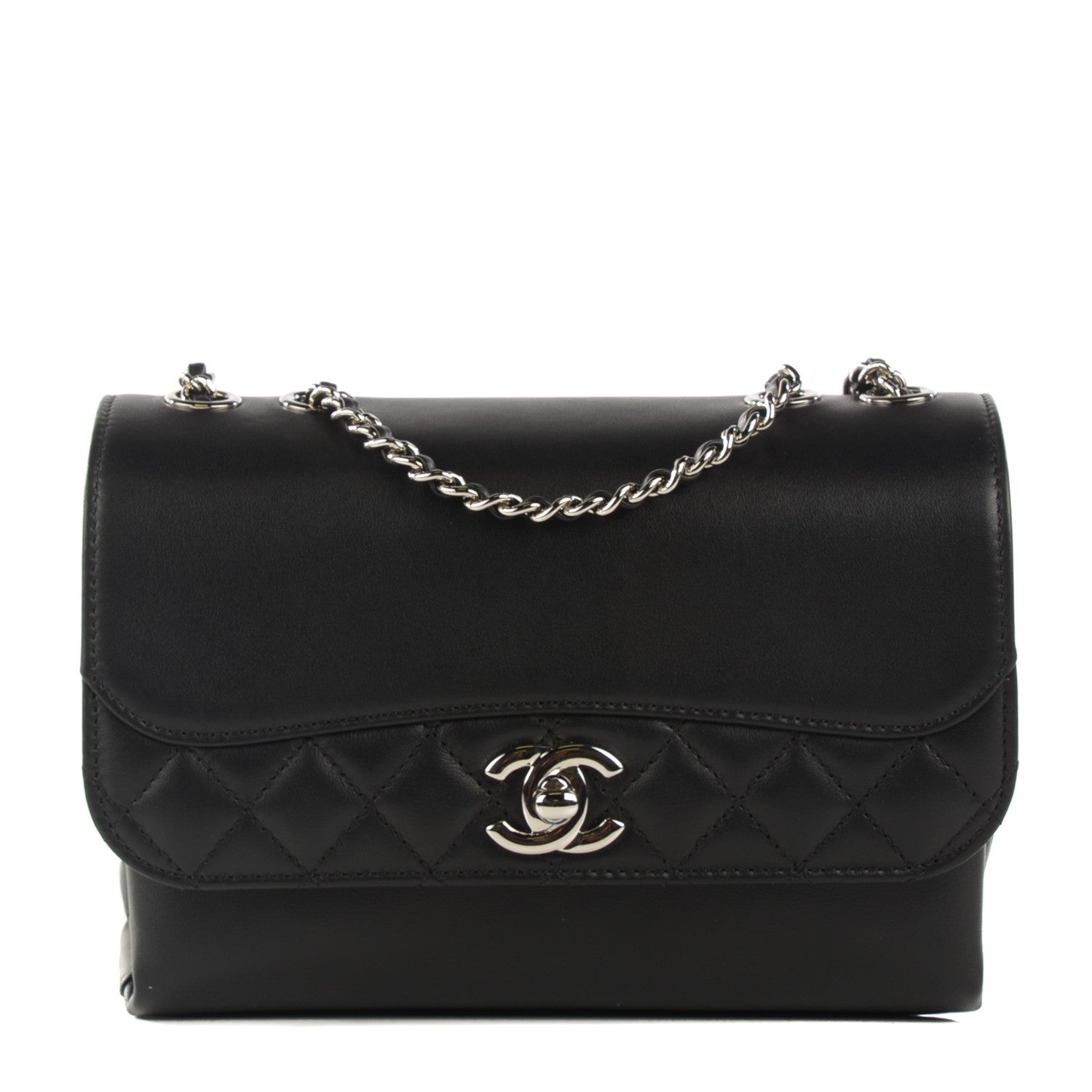 Chanel Calfskin Mini Tramezzo Flap Black 1 of 7
