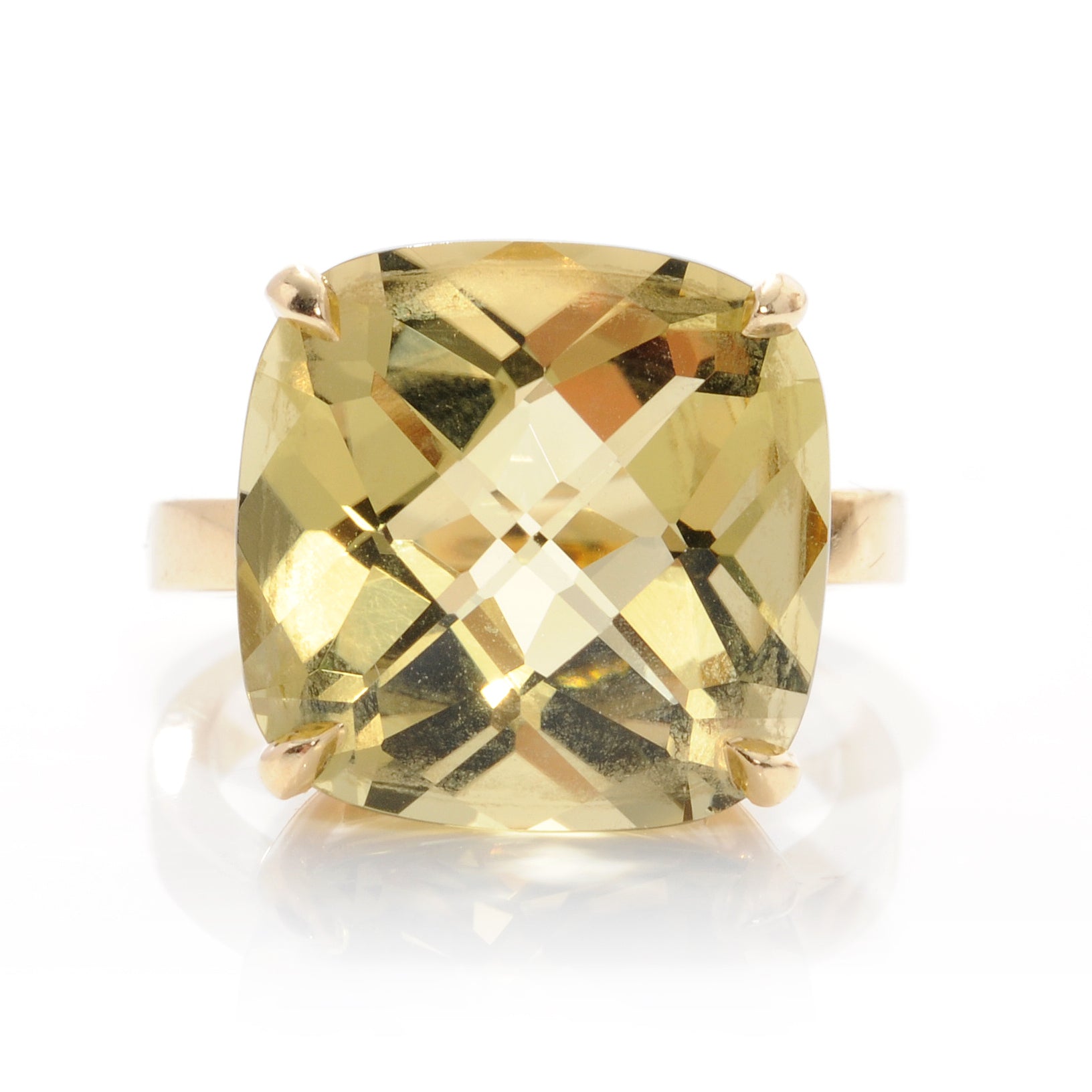 Tiffany 18k Gold Citrine Sparklers Cocktail Ring 5.25 1 of 6