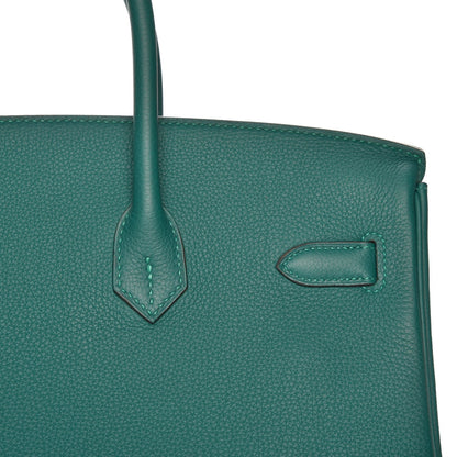 Hermes Togo Birkin 35 Malachite 28 of 32