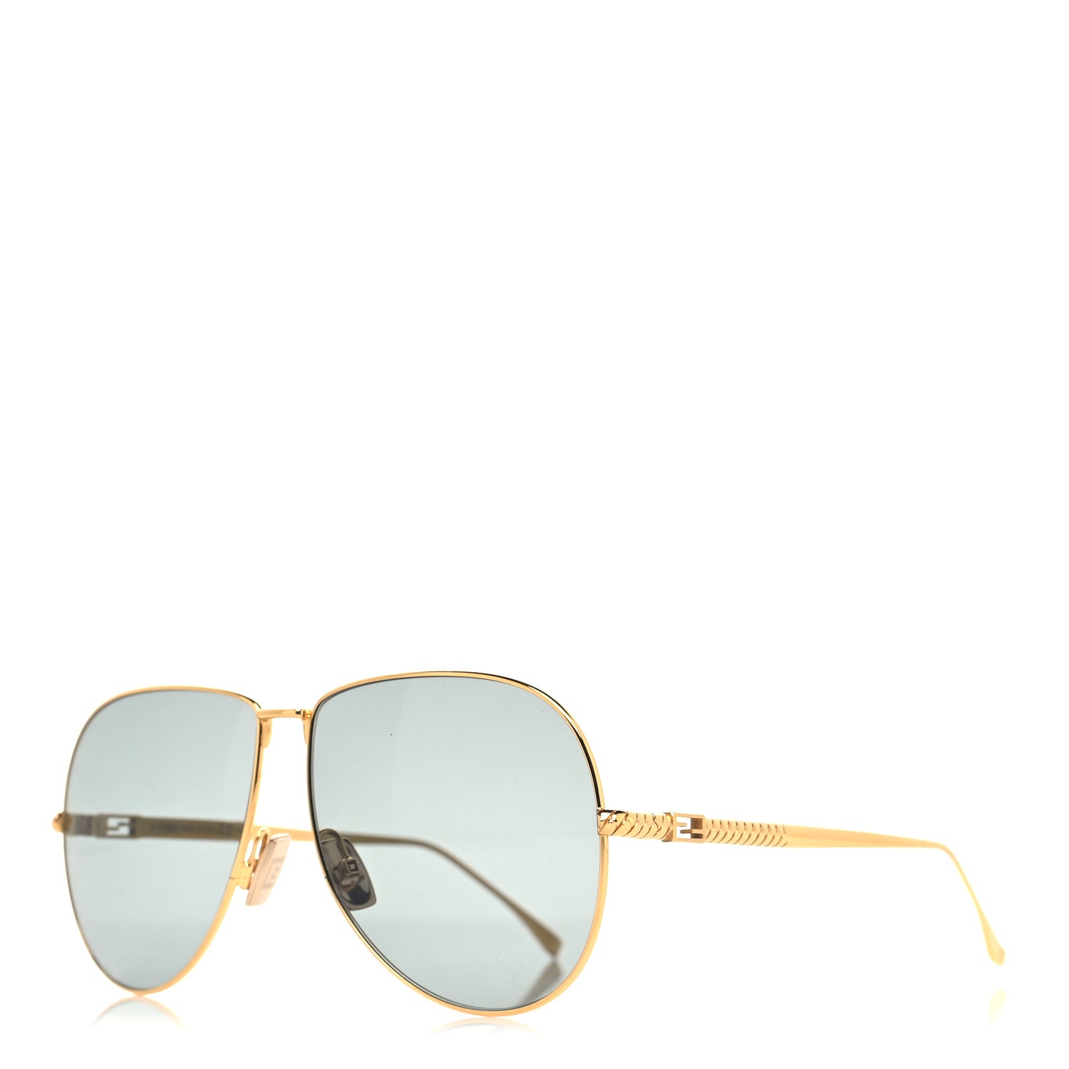 Fendi Metal Aviator Sunglasses FF 0437/S Gold 1 of 7