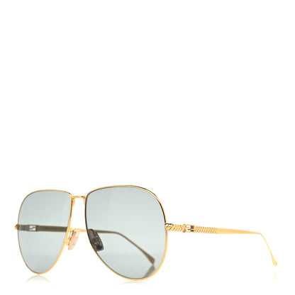 Fendi Metal Aviator Sunglasses FF 0437/S Gold 1 of 7