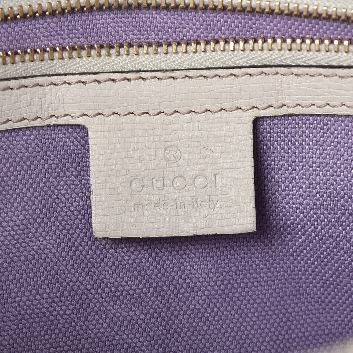 Calfskin Flora Infinity Small Nice Tote Off White