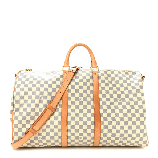 Louis Vuitton メッシュキャリーバッグ Louis Vuitton Damier Azur Keepall Bandouliere 55 1925612