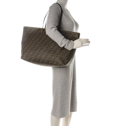 Fendi Zucca Spalmati Large Roll Tote Tobacco Giallo 2 of 7