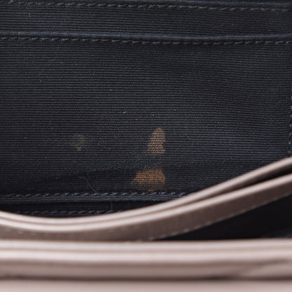 Saint Laurent Calfskin Y Quilted Toy Loulou Monogram Satchel Nude Powder 12 of 12