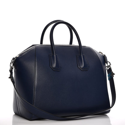 Givenchy Sugar Goatskin Medium Antigona Deep Blue 3 of 10
