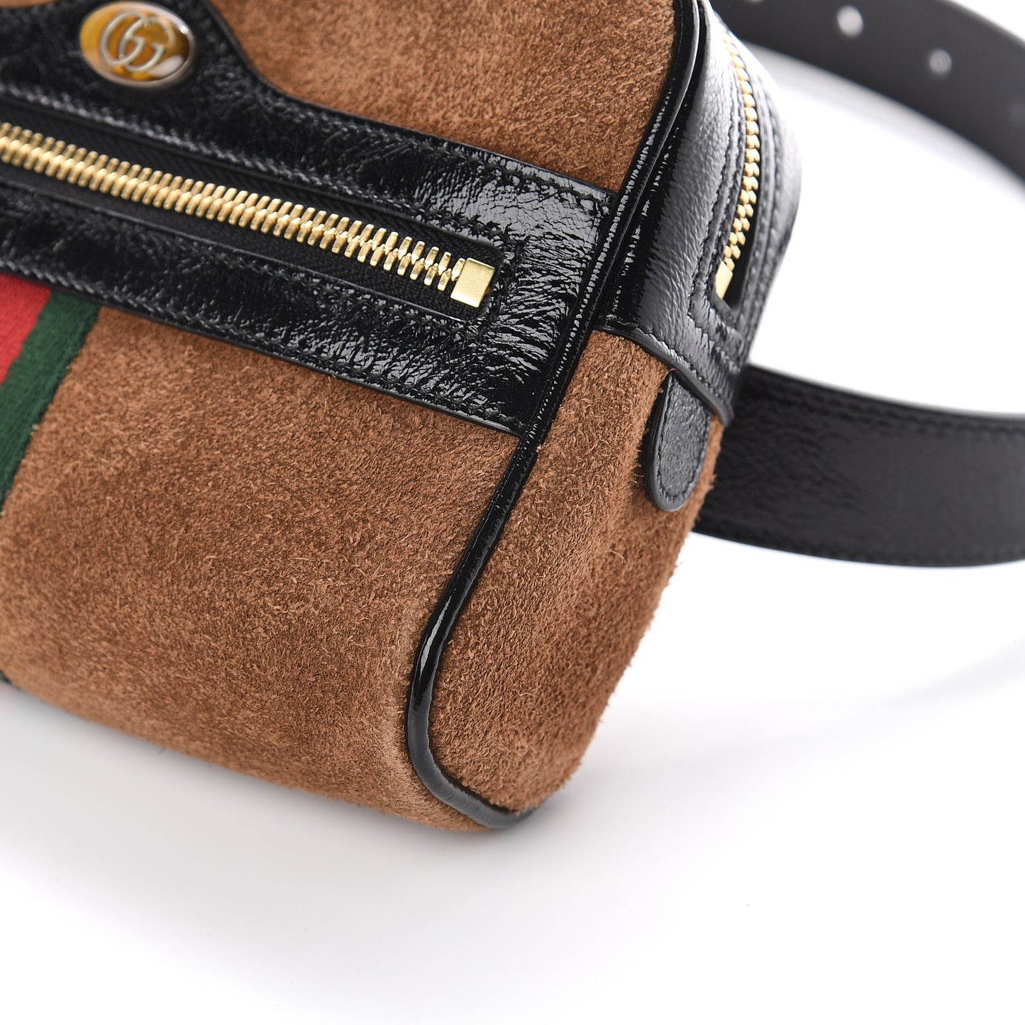 Suede Small Ophidia Belt Bag 85 34 Brown